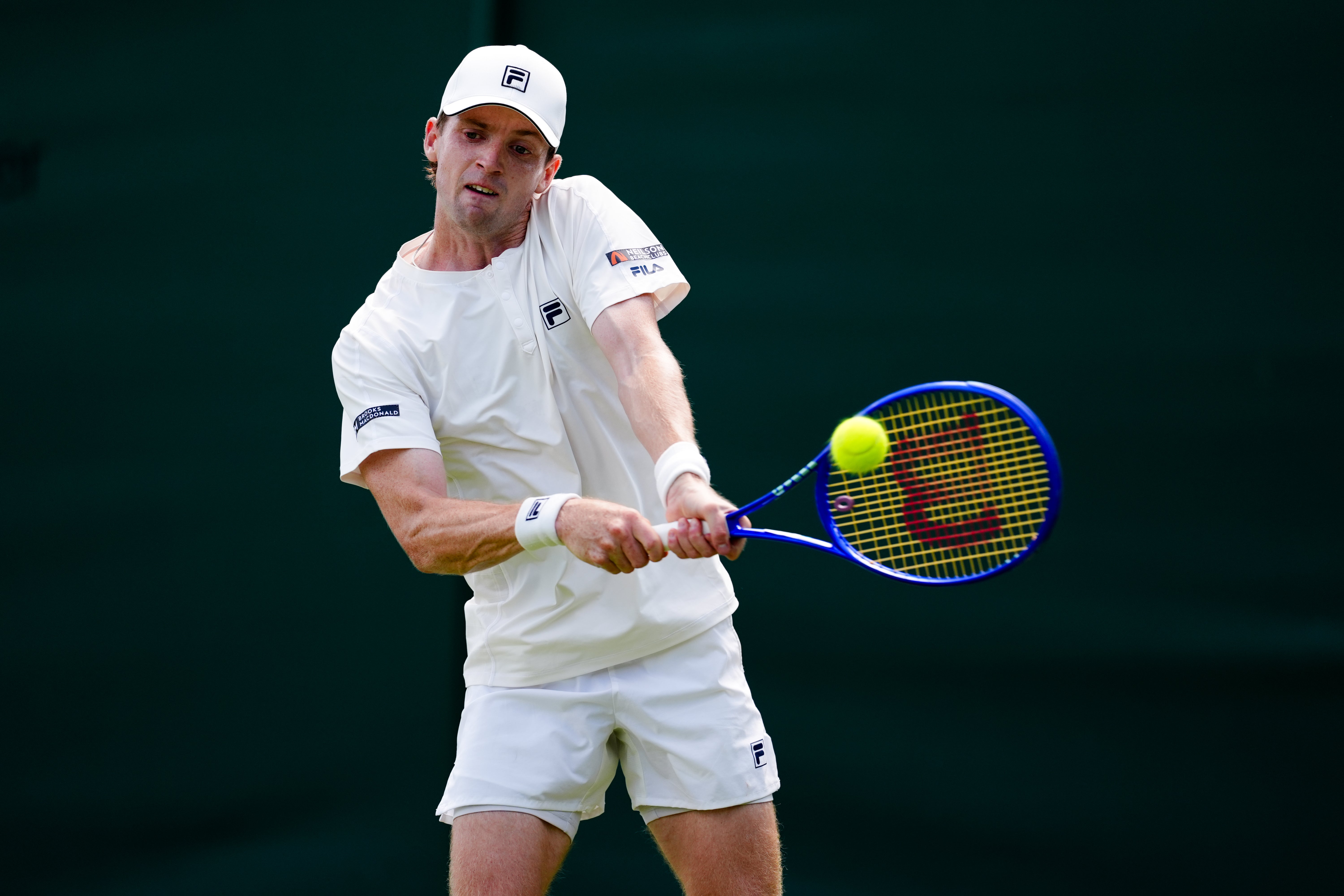 Max Basing has been knocked out of Wimbledon