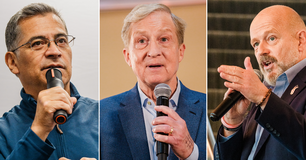 Polls of California Governor’s Race Show a Clear Top 3