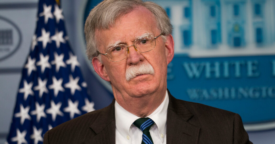 John Bolton, Ex-Trump Adviser, Reaches Deal to Plead Guilty Over Classified Information