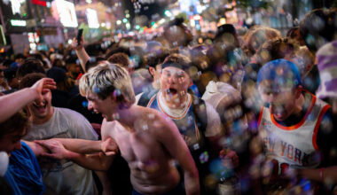 17 Arrested, 1 Officer Injured in N.Y.C. Celebrations of Knicks’ Game 2 Win