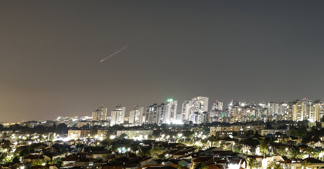Live Updates: Iran Fires Missiles at Israel for First Time Since April Cease-Fire