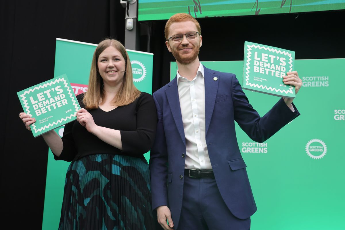 Scottish Green Party co-leaders Ross Greer and Gillian Mackay.