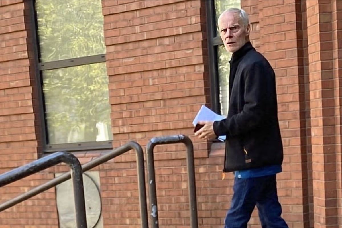 Thomas McMahon, 64, outside Hull Crown Court