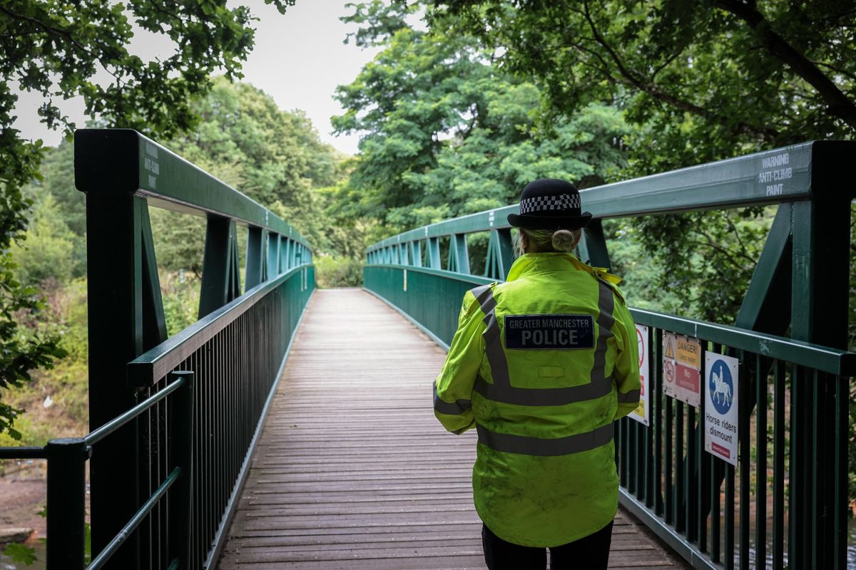 Police at Clifton Country Park on Monday (June 29)