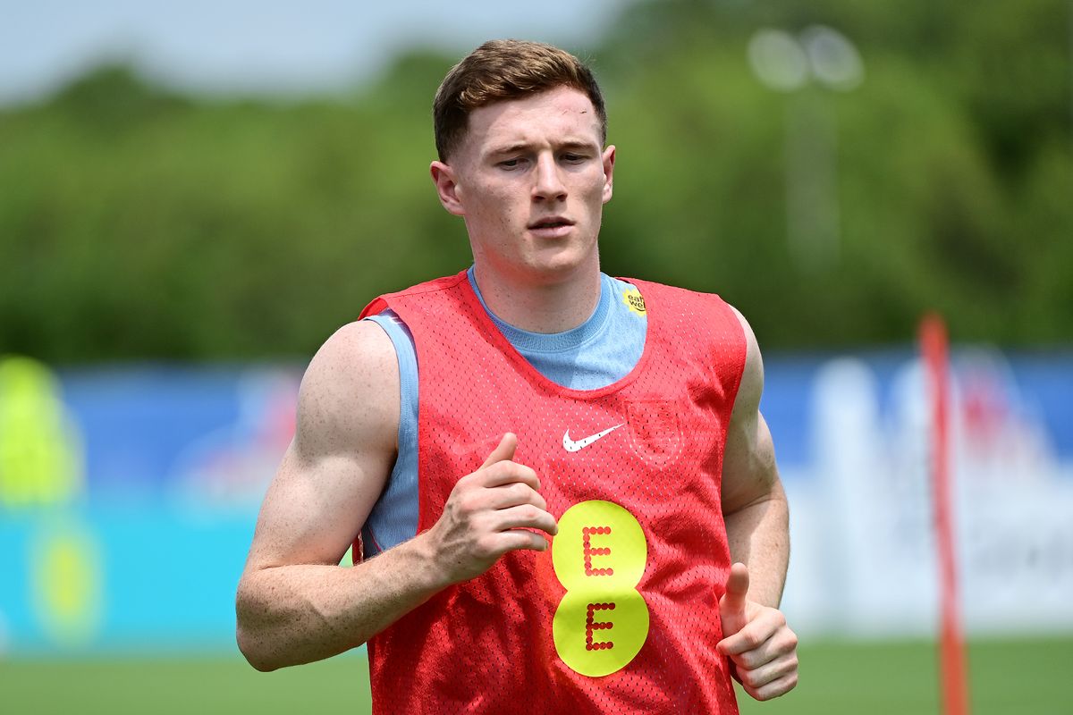 Elliot Anderson during a training session 
