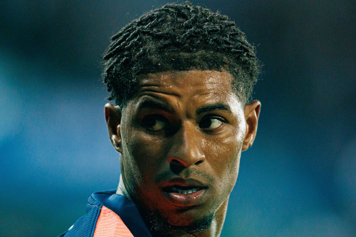 Marcus Rashford playing for Barcelona
