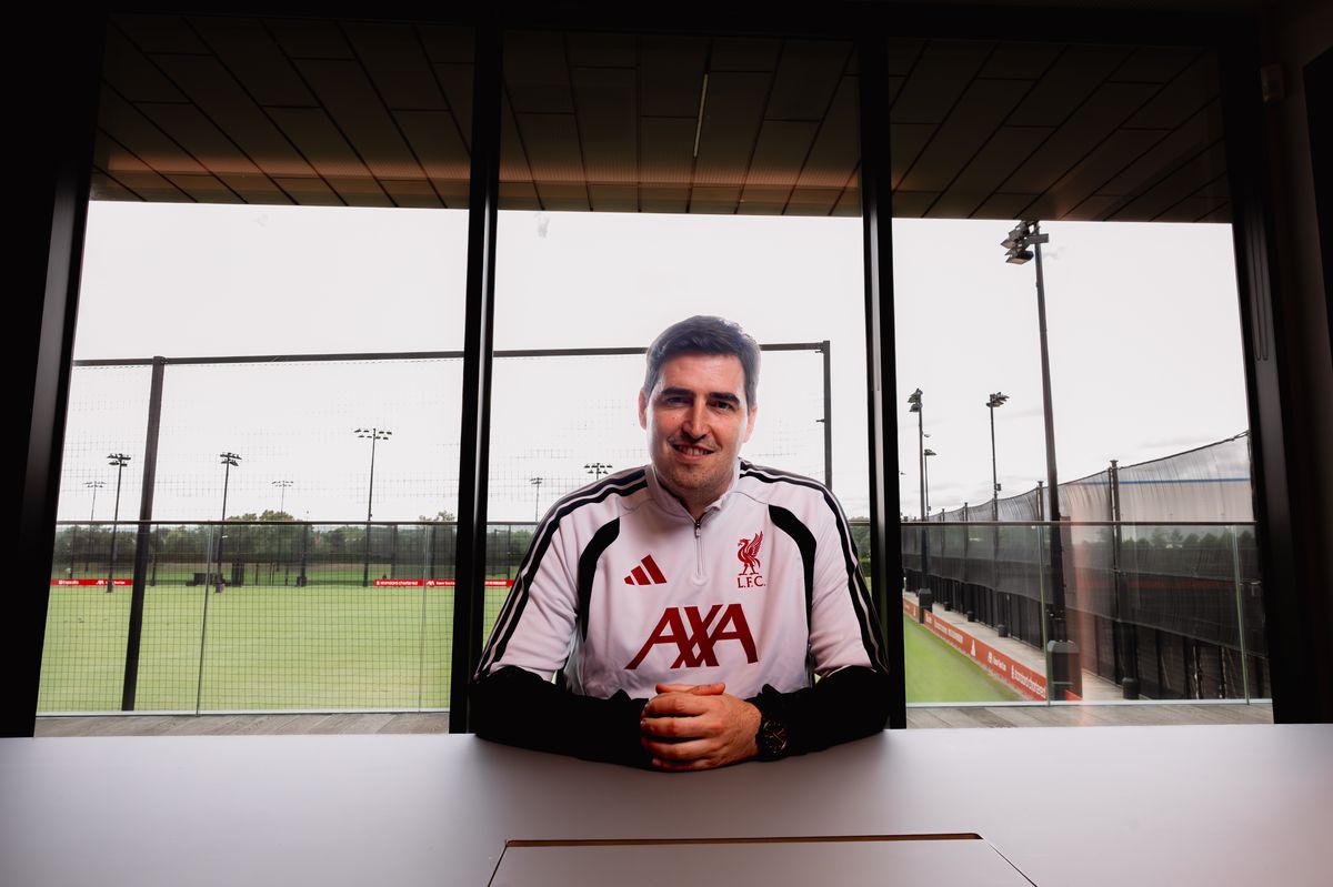 Andoni Iraola new manager of Liverpool Football Club at Axa training centre