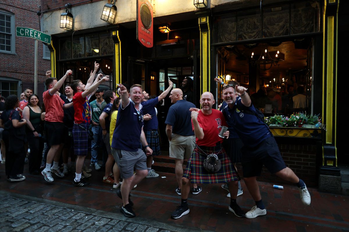 Scotland soccer fans