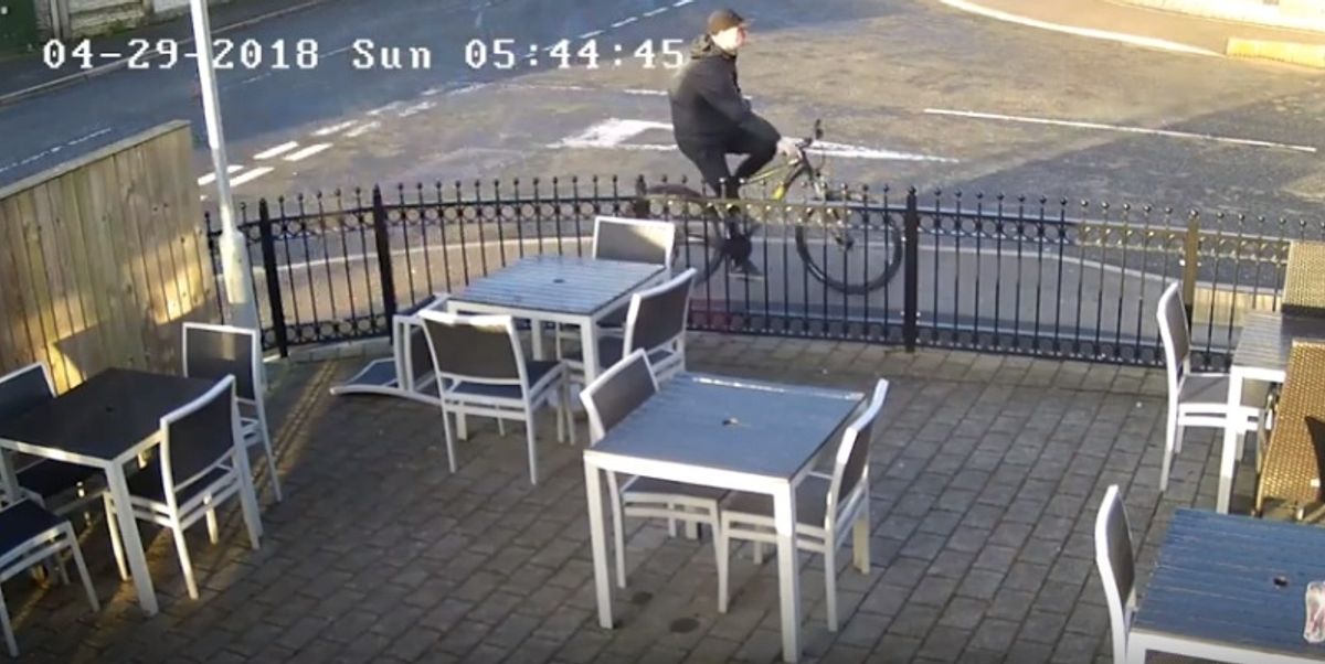 CCTV footage showing Fellows before his aborted assassination attempt on Kinsella