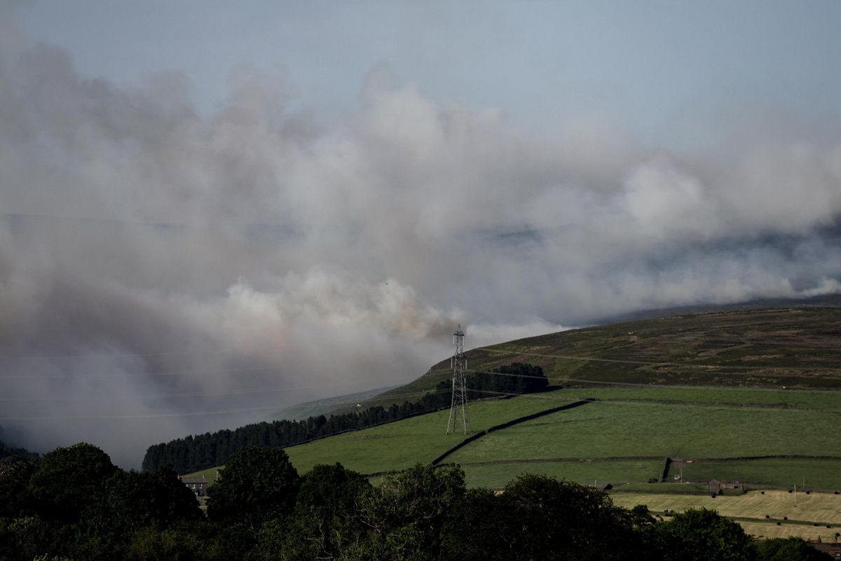 The fires raged on for over 24 hours