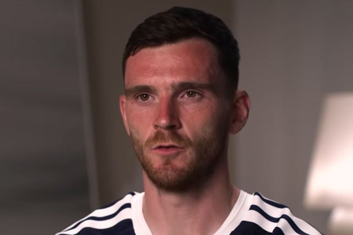 Andy Robertson speaks