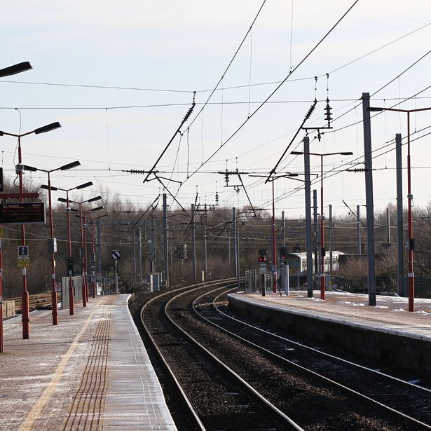 The train tracks at Wigan North Western