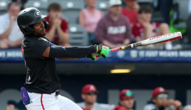 Georgia's Tre Phelps, coach Wes Johnson ejected after home run celebration in regional win over Liberty