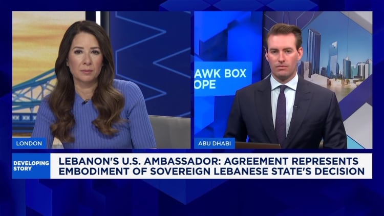 Israel and Lebanon agree to implement U.S.-brokered ceasefire