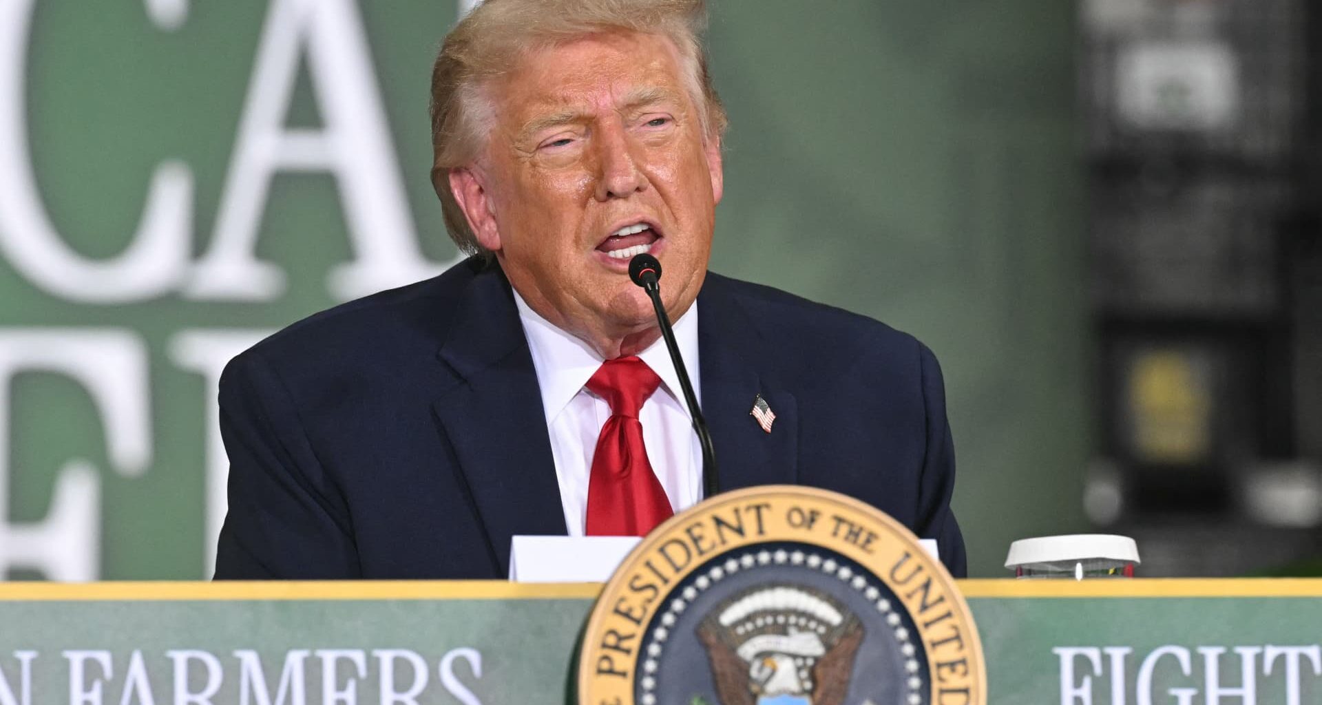 Trump storms out of interview after election fraud, DOJ fund questions