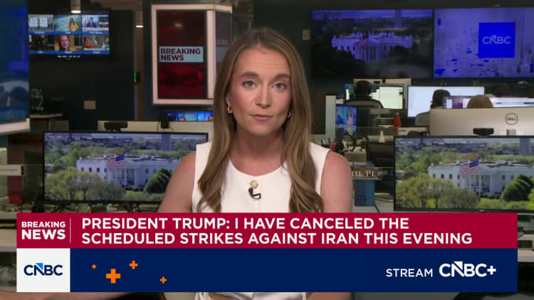 Trump: Canceled the scheduled strikes against Iran this evening
