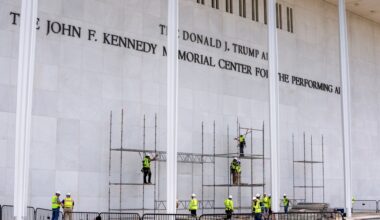 Trump name still must come down from Kennedy Center, judge says