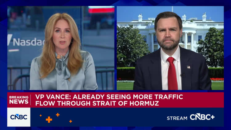 Vice President JD Vance: Expect Strait of Hormuz to be opened 'in a toll-free way for the long term'