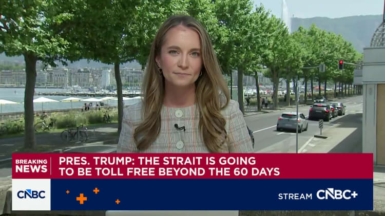 President Trump: The Strait of Hormuz is going to be toll-free beyond the 60 days