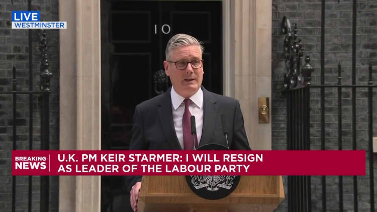 Keir Starmer resigns as UK Prime Minister