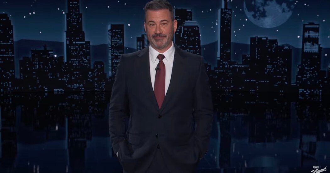 Jimmy Kimmel Calls a Technical Foul on Trump’s Apparent Game 3 Nap