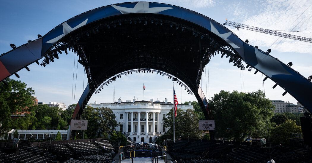Storms Could Disrupt U.F.C. Event at the White House on Sunday