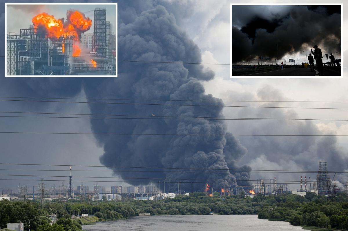 Russia strikes own refinery in Moscow, sending roof into air: video