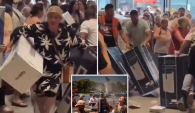 France heat wave sparks air conditioner frenzy as shoppers clash in wild video