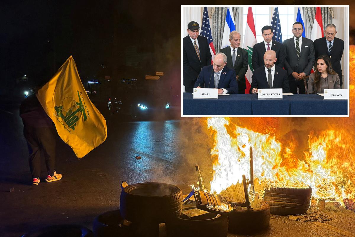 Hezbollah threatens to blow up Lebanon-Israel peace framework as protests grip Beirut