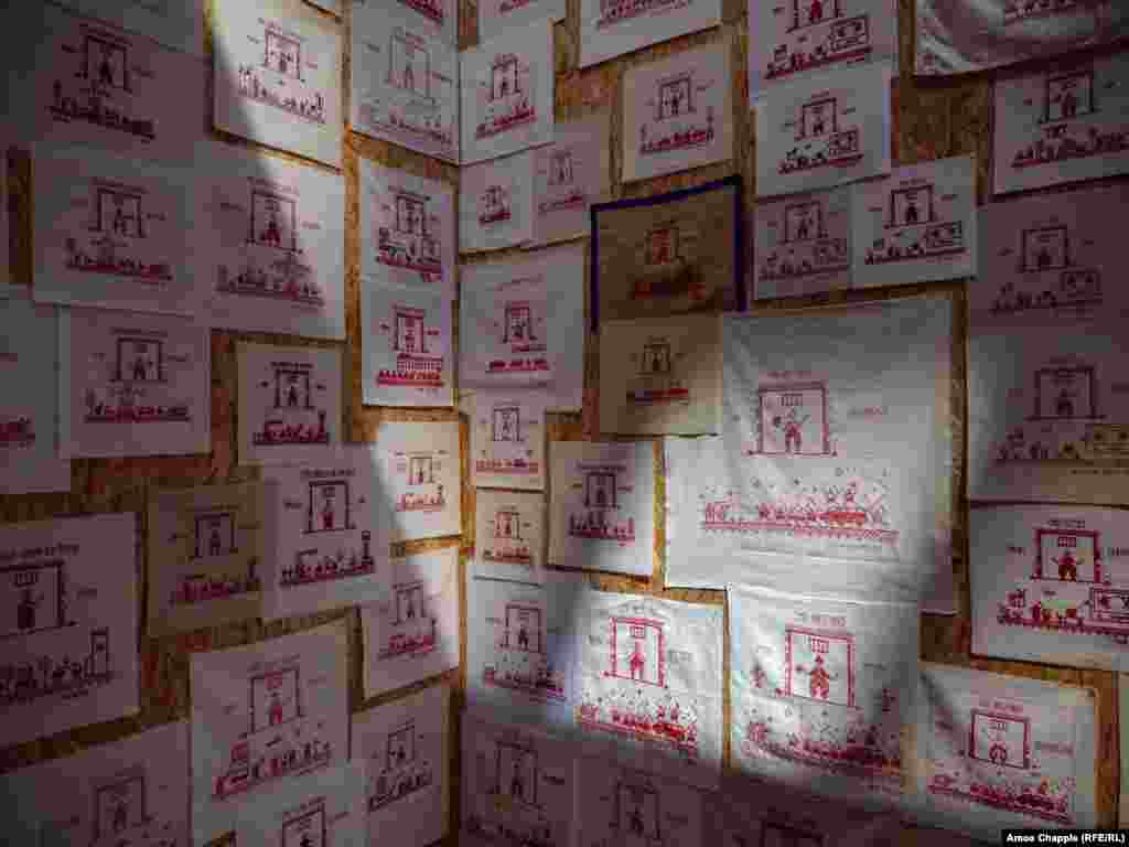 Bazlova has previously <a href="https://www.sportin.art/en/article-detail/protest-as-if-stitched-rufina-bazlova-captures-the-fates-of-political-prisoners-in-belarus-through-embroidery" target="_self" class="wsw__a"><strong>expressed misgivings</strong></a> about making art based on the <a href="https://spring96.org/en/news/120495" target="_self" class="wsw__a"><strong>hundreds of political prisoners</strong></a> in Belarus. She says she became determined to continue with the cross-stitch project after a conversation with the wife of one prisoner who told her, "the more we talk about them, the safer they are."<br><br>
