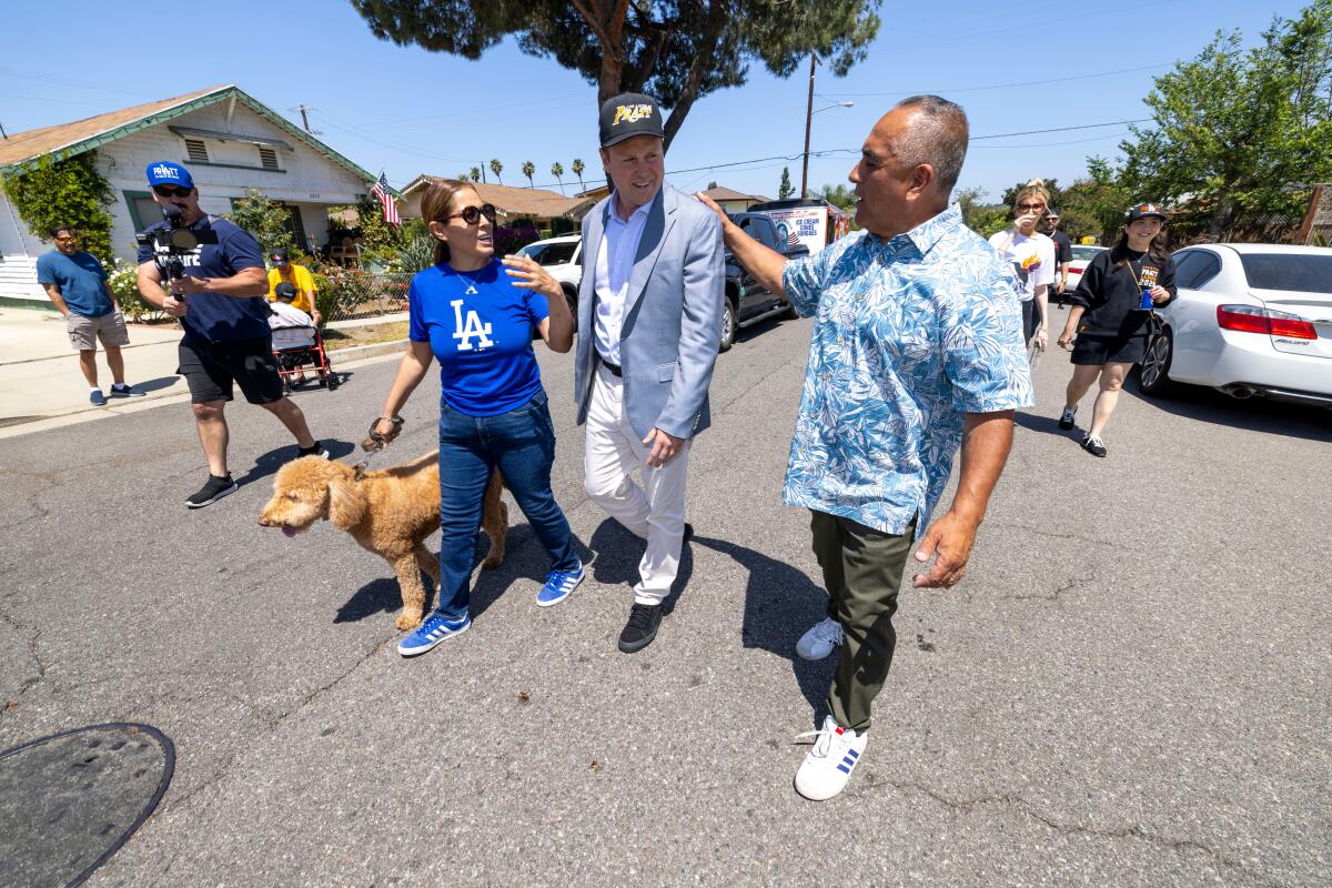 Spencer Pratt with two L.A residents