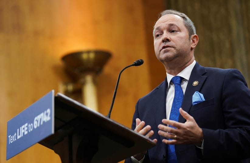 U.S. Representative Marlin Stutzman speaks during a press conference on the U.S. Food and Drug Administration's abortion drug policies on Capitol Hill in Washington, D.C., U.S., January 14, 2026. 