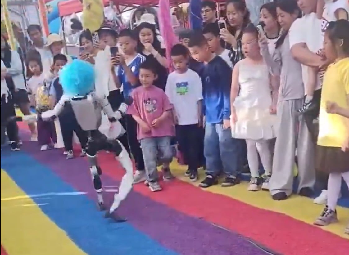 This Clown-Wigged Martial Arts Robot Was Supposed to Entertain—Then It Brutally Kicked a Child, Video Goes Viral