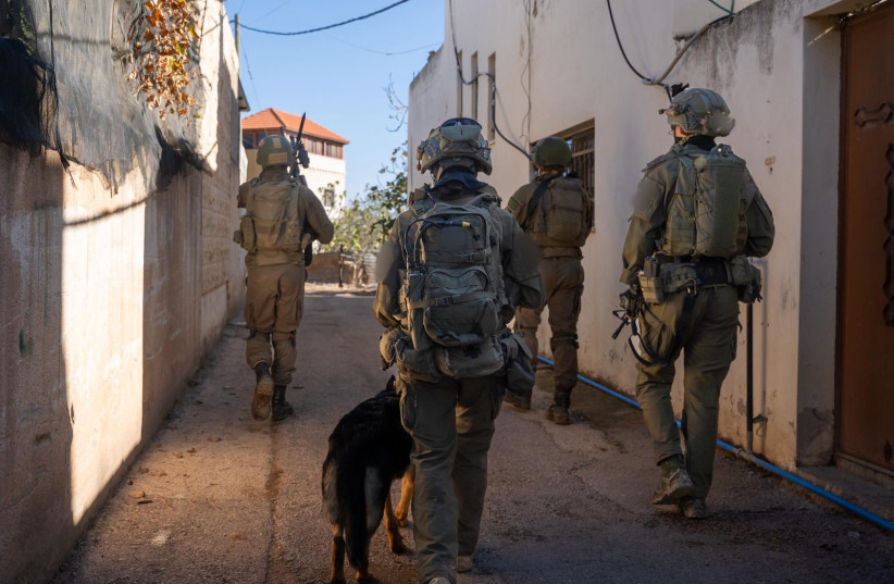 IDF troops in northern West Bank operation.