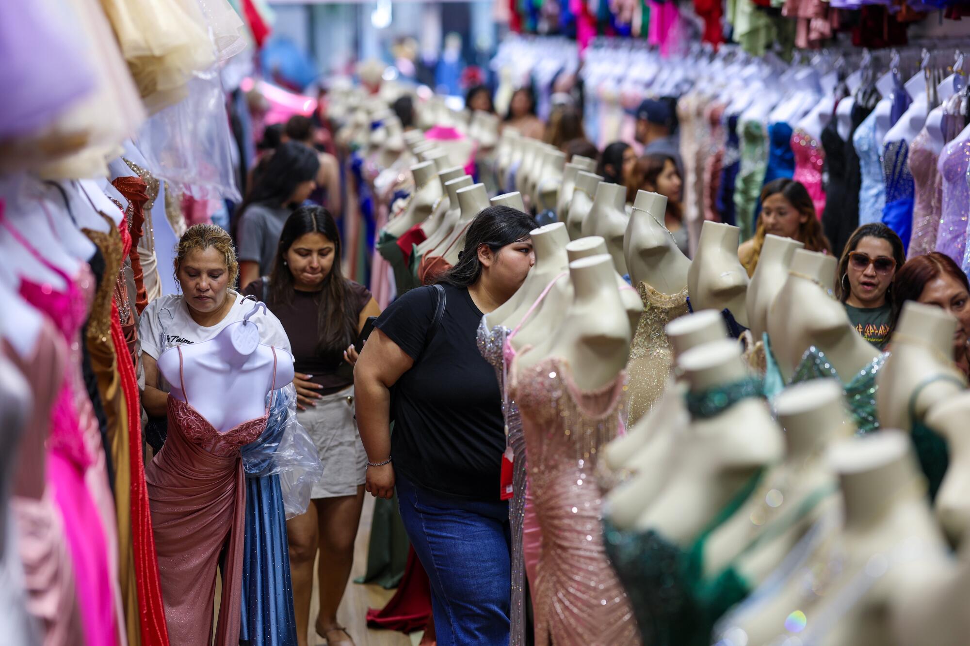 Mimi's Fashion is busy with customers