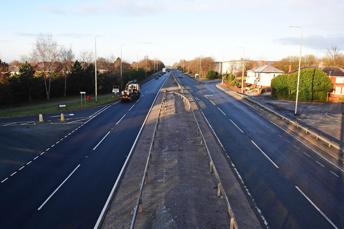 The East Lancashire Road at Haydock