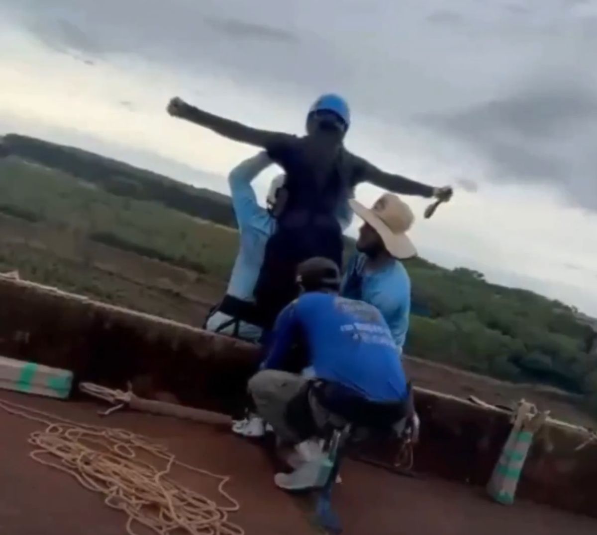 Maria excitedly posting about bungee jumping before the tragedy