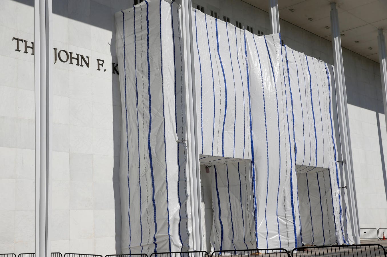 Why Does A Tarp Still Block The Kennedy Center Sign After Trump’s Name Came Off?