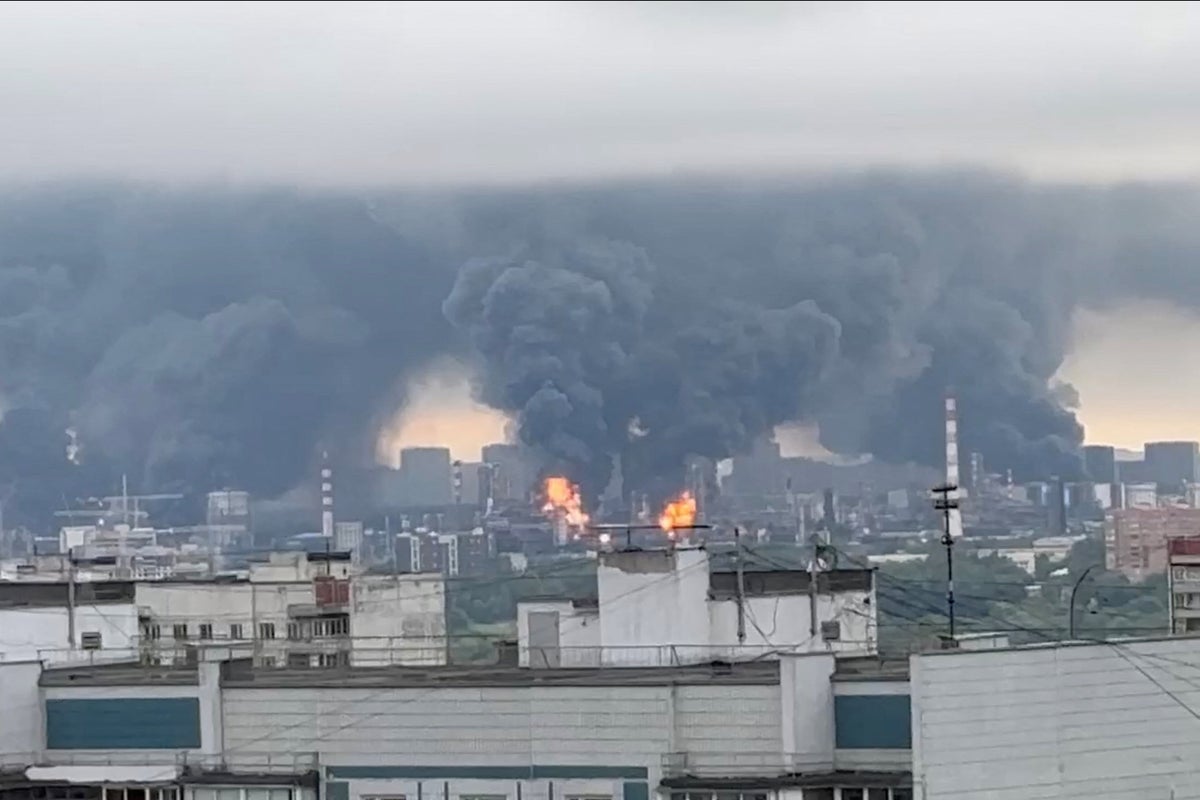 Ukraine-Russia war latest: Moscow suspends all flights as massive Ukrainian drone attack sparks oil refinery fire