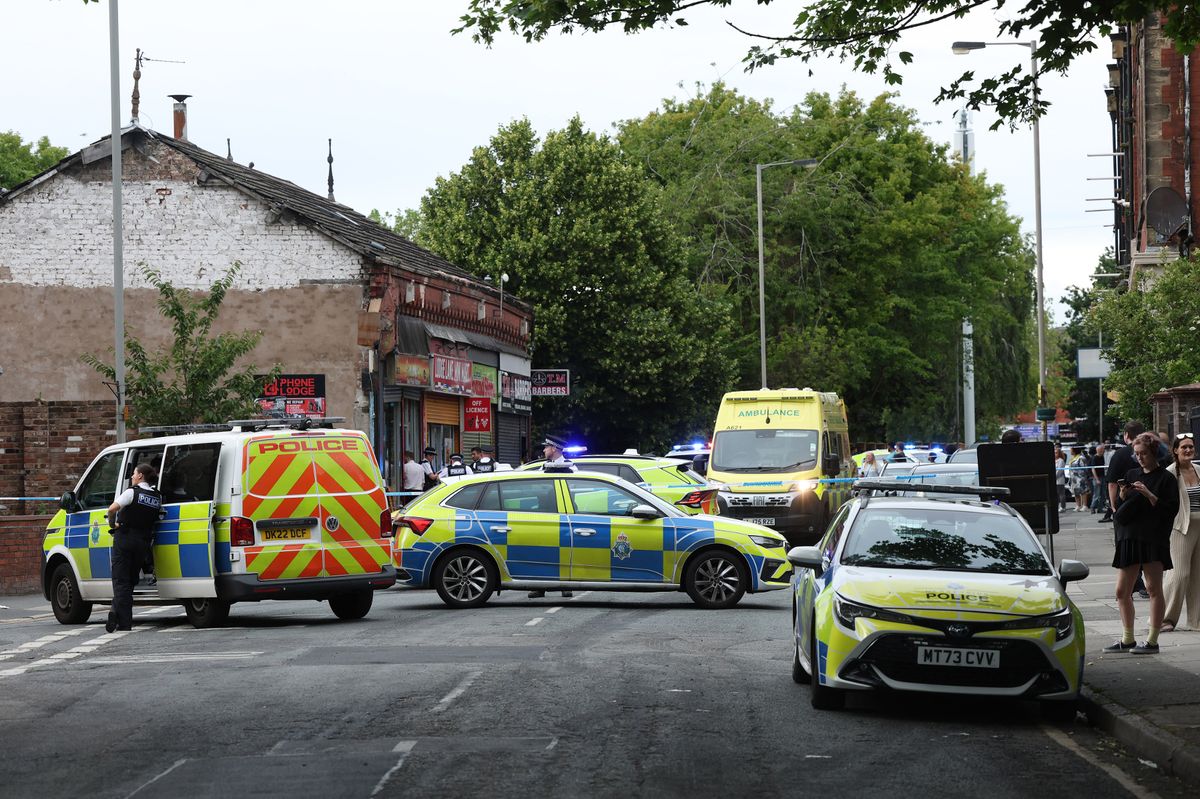 Armed police descended on Lodge Lane following the shooting on Friday