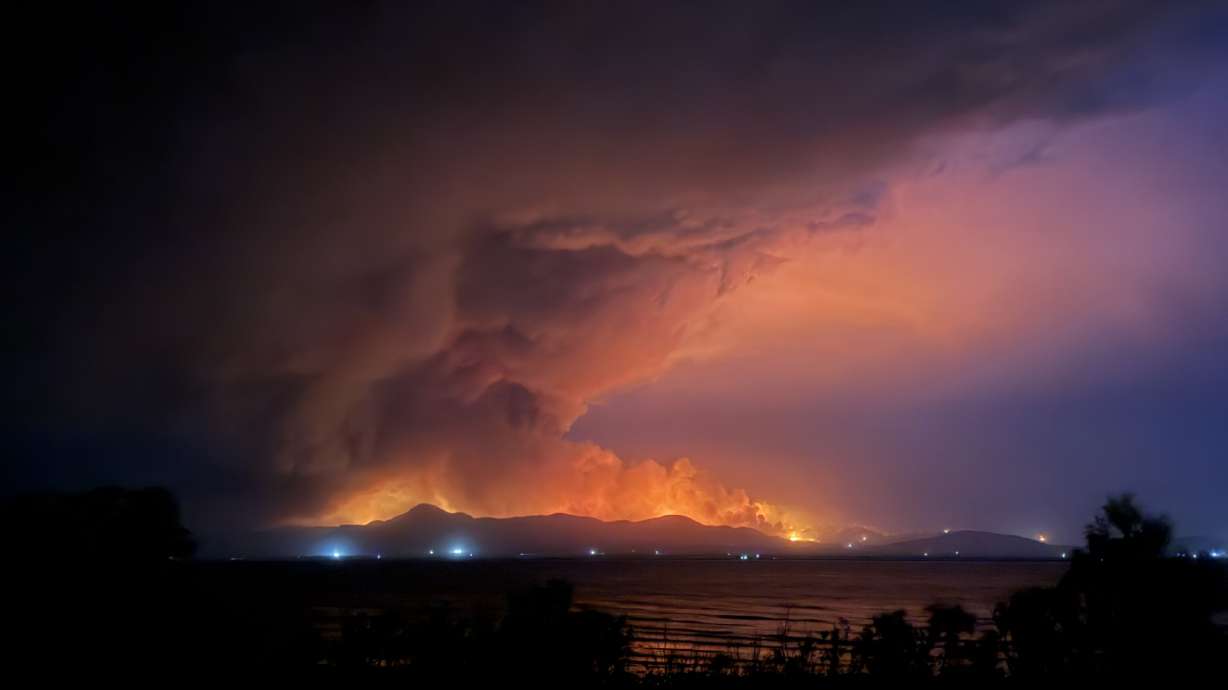 No homes burned, but evacuations remain in place as Eureka's Iron Fire grows