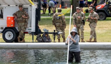 Dead duckling found in Reflecting Pool as Trump’s paint job falls apart and DOJ hunts for ‘vandals’