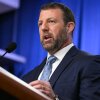 Secretary of Homeland Security Markwayne Mullin speaks during a June 11 press conference.