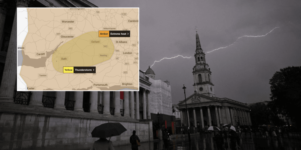 Met Office issues urgent thunderstorm warning as 'frequent spell of lightning' set to strike