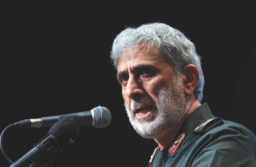  BRIGADIER-GENERAL Esmail Qaani, the head of the Revolutionary Guards Quds Force.