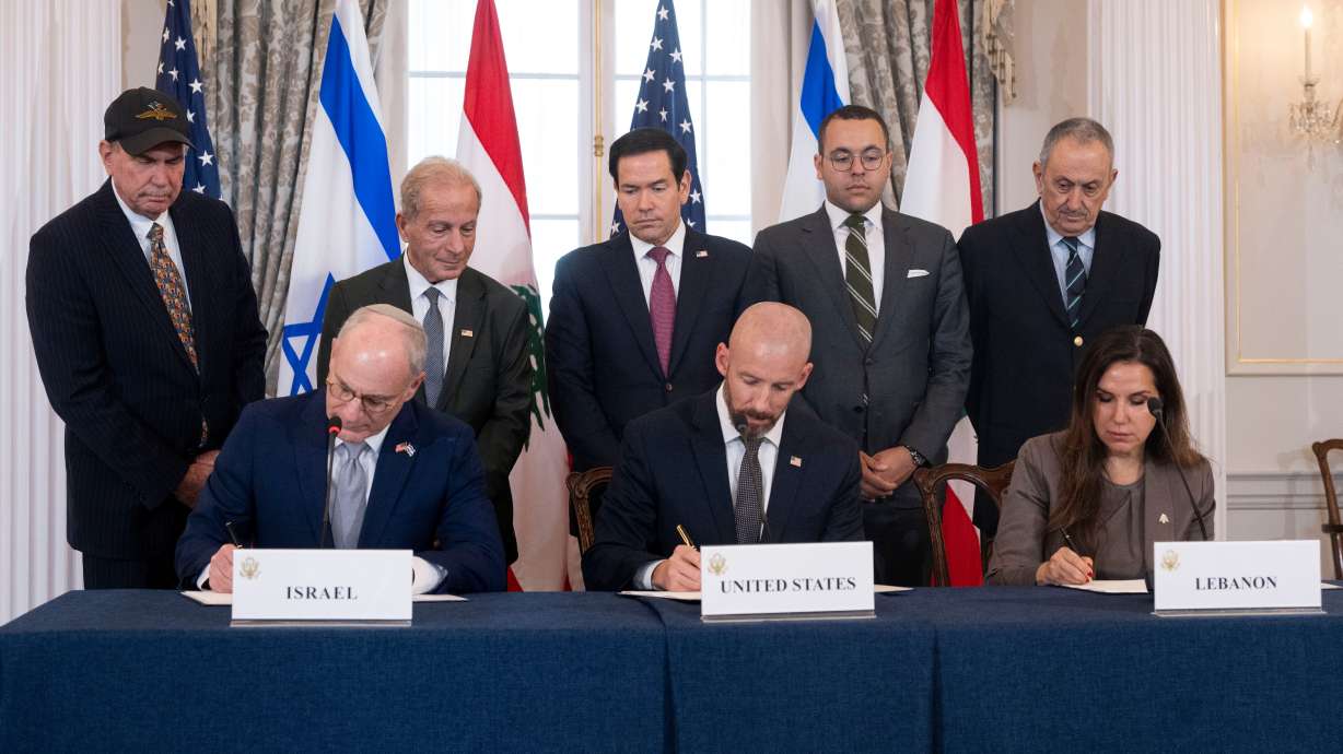 Israel and Lebanon sign framework agreement with US in 'first step' toward peace, Rubio says