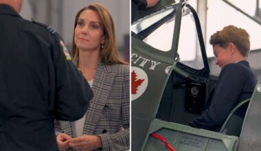 Kensington Palace releases unseen footage of Catherine and George at RAF base to mark Armed Forces Day