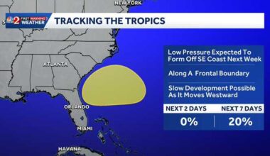 NHC flags area off Florida coast for possible development