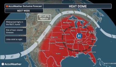 Heat dome to bring 90 to 100-degree temperatures to 200 million in US from late June to early July