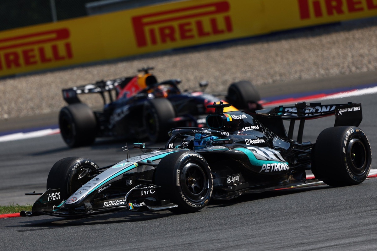 F1 Austrian GP: Russell holds off Verstappen to win and cut Antonelli’s championship lead